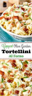 Blend bouillon with basil, parsley and. Tortellini Al Forno A Copycat Olive Garden Recipe Has Pillowy Cheese Filled Tortellini In A Rich Parmesan Cream Sauce With Recipes Italian Recipes Tortellini