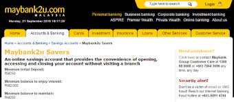 Contact your system administrator for more information. Maybank2u Savers A High Multi Tiered Interest Rates Saving Account