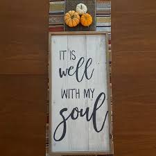 Great wall decor idea for master bedroom, entry way or home. Hobby Lobby Wall Decor It Is Well With My Soul Wood Like Wall Art Decor Poshmark