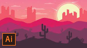 Shop by color, room type, theme or style. Illustrator Tutorial Desert Landscape Flat Design Illustrator Flat Design Tutorial Youtube