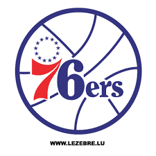 Philadelphia 76ers logos history team and primary emblem. Sticker Philadelphia 76ers Logo