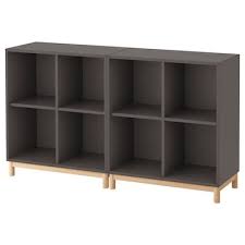 Kallax Shelf Unit Black Brown 30 3 8x57 7 8 Ikea Ikea Eket Eket Shelving