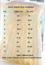 cocuk elbise olculeri kids dress diagram crochet baby knitting patterns orgu bebek