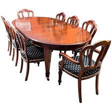 Antique Edwardian Dining Table Eight Chairs Circa 1900 Dining Table Modern Dining Room Set Oval Table Dining