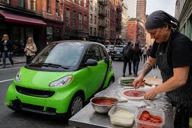 Chef launches mobile pizzeria in a Smart car in New York