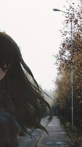 Sadness in a beautiful and lonely wallpaper for your phone. Download 720x1280 Anime Girl Sad Expression Black Hair Wallpapers For Galaxy S3 Galaxy Note Ii Galaxy Nexus Alcatel One Touch Idol Ultra Wallpapermaiden