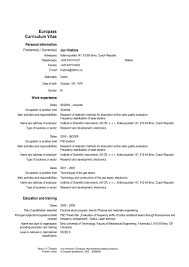 Volunteered in a professional capacity. 74 Europass Curriculum Vitae Free To Edit Download Print Cocodoc