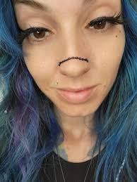 Black//rainbow Nose Chains