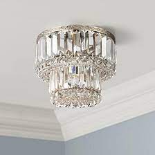 This style is often ornate, and can include details like crystal accents and exquisite brass finishes. Crystal Semi Flush Mount Close To Ceiling Lights Lamps Plus