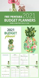· 1 cover page · annual expenses · bank information · credit card information · Free Printable Budget Planner 2021 Grow Your Savings