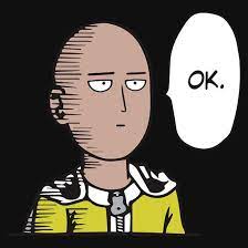 Saitama Ok Anime Manga Shirt One Punch Man One Punch Saitama
