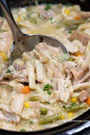 Crock Pot Chicken And Noodles Spend With Pennies