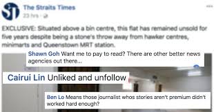The straits times, the english flagship daily of sph, has been serving readers for more than a century. Straits Times Says Premium Content Are By Reporters Who Worked Hard S Poreans Not Buying It Mothership Sg News From Singapore Asia And Around The World