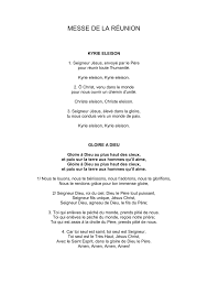 This opens in a new window. Messe De La Reunion Kyrie Eleison 1 Seigneur Jesus