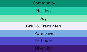 Pink blue purple green yellow flag. Ians On Twitter The Purple Mlm Flag Was Created To 1 Give The Flag Meaning 2 Be Inclusive Of Trans Nb Gay Men The Flag Was Actually Designed By A Trans Gay