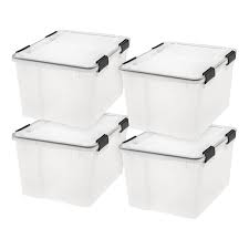 Shop clear storage solutions at the container store. Rebrilliant Weathertight 46 Qt Plastic Storage Tote Reviews Wayfair