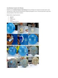 Berikut merupakan alat dan bahannya. Cara Membuat Lampion Dari Benang