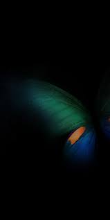 Samsung Galaxy Fold Butterfly Green Blue Black Wallpaper Black Wallpaper Wallpaper Backgrounds Phone Wallpapers