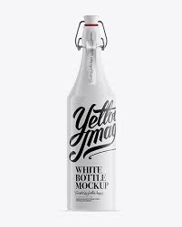 Find & download free graphic resources for white bottle mockup. White Glass Bottle With Flip Top Cap Psd Mockup Free Psd Mockup Umbrella Design