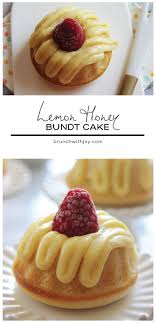 Who's ready to dig into this beauty? Lemon Honey Bundt Cake Mini Bundt Cakes Recipes Mini Bundt Cakes Tea Cakes