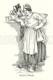 Dickens character: Madame Defarge stock image
