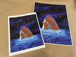 The View From Halfway Down Art Print Of Original Painting Bojack Horseman Art Prints Original Paintings Art