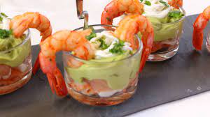 Verrines D 39 Avocat Crevettes Et Pamplemousse Youtube Stuffed Peppers Food Recettes Faciles