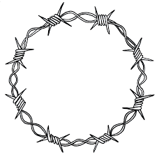 Barbed Wire Wreath Art Print By Alishas X Small Barbed Wire Tattoos Tattoo Flash Art Sketch Tattoo Design