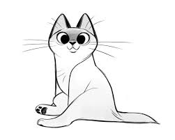 Black And White Cat Drawing Cartoon 702 Kitten Sketch Faq Submissions Patreon Etsy Kitten Drawing Cartoon Cat Drawing Cat Drawing