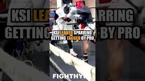 KSI NEW SPARRING LEAK; GETTING TAGGED BY PRO BOXER TRAINING FOR JOE  FOURNIER CLASH - YouTube