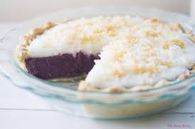 Purple Sweet Potato Haupia Pie Via Littleferrarokitchen Com Sweet Potato Pie Haupia Pie How Sweet Eats