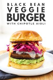This Vegetarian Black Bean Burger Is So Good Even Non Vegetarians Will Be Running To Get Their Hands On One Of T Veggie Burger Burger Black Bean Veggie Burger