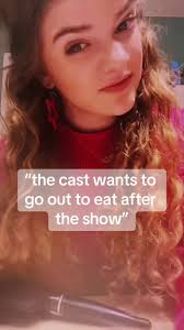 sorry, gotta rest my voice #theatre #theatrekid #castparty #castdinner  #castandcrewdinner #drama #noenergy #techweek #momsaidicant