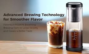 Learn how to make the best cold brew iced coffee at home with our top tested cold brew picks. Amazon Com Electric Cold Brew Coffee Maker Pookin 2021 Iced Coffee Maker And Tea Brewer Cold Brew In 15 Minute Easy To Control Lcd Panel 3 Brew Strength Settings Instant Coffee Cooler