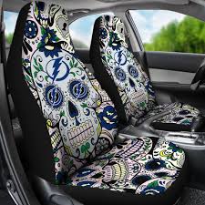 Party Skull Tampa Bay Lightning Car Seat Covers Carseat Cover Car Seats Seat Covers