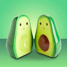 Adorable Novelty Millennial Avocado Salt Pepper Set Yellow Octopus
