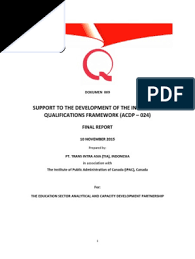 Nilai ambang batas atau passing grade seleksi kompetensi dasar (skd) cpns 2021 telah diumumkan kementerian pendayagunaan aparatur negara dan reformasi birokrasi (panrb). Indonesia Qualification Pdf Association Of Southeast Asian Nations Quality Assurance