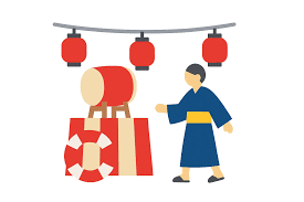 シンプルデザインの夏祭りモチーフ｜AI百科「シンテリ」で調べる語句・イラスト