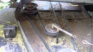 Swisher Z Max Xzt60 Riding Mower Engine To Deck Belt Replacement Youtube