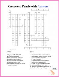 Printable crossword puzzles are many times the simplest way to keep your mind engaged in this long and often taxing activity. Printable Crossword Puzzle Template For Kids And Adults