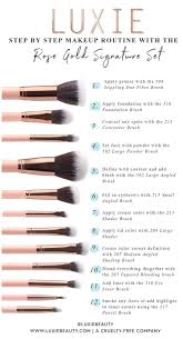 Luxie Signature Rose Gold Brush Set In 2020 Rose Gold Brush Set Makeup Brush Set Rose Gold Brush Ma Makeup Brush Set Makeup Order Essential Makeup Brushes