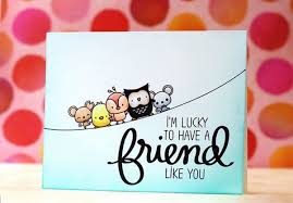 I think sending a card through snail mail is a wonderful thought. 40 Cute Friendship Card Designs Diy Ideas