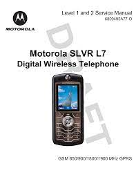 Unlock motorola l7 slvr in 3 easy steps! Motorola Motoslvr L7 Service Manual Product Overview
