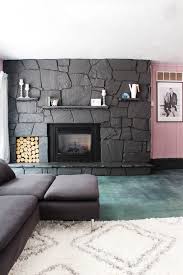 Step 3 | paint the fireplace with kilz. A Peek Into My Living Room A Joyful Riot