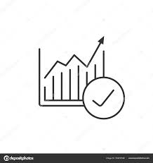 Market Growth Chart Icon Stock Vector Bsd 163616168