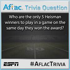 Next time gtech and clemson play, please come up with a new aflac trivia question. Here Is Tonight S Aflac Trivia Question Answer Correctly Using Aflactrivia For Your Chance To Win An Espn T Shirt Espn Collegefootball Scoopnest