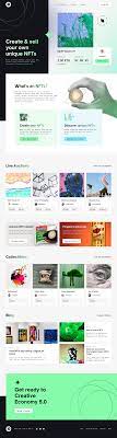 Nfts Marketplace Website In 2021 Creative Economy Web Inspiration Web Design