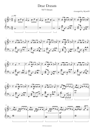 Imovie has failed me once again. Nct Dream Dear Dream Sheet Music For Piano Solo Musescore Com