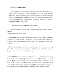 Banjir yang meragut nyawa enam orang mangsa di kedah dan perlis… kalau korang nak tahu, kawasan utara malaysia adalah kawasan. 45901938 Banjir Docx