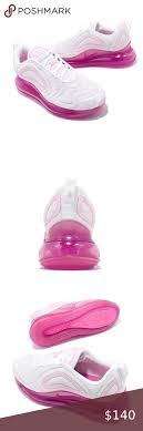 Nike Air Max 720 White Laser Fuchsia Pink Rise In 2020 Nike Air Max Nike Air Womens Shoes Sneakers